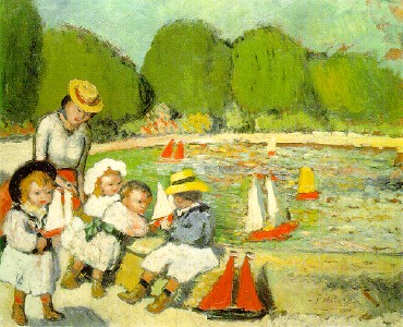 Picasso The pool of Tuileries 1901